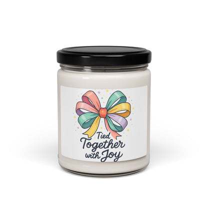 Scented Soy Candle — "Tied Together with Joy" Jar Candle (9 oz)