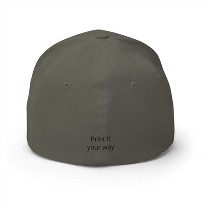 Embroidered 'Print It Your Way' Closed-Back Cap