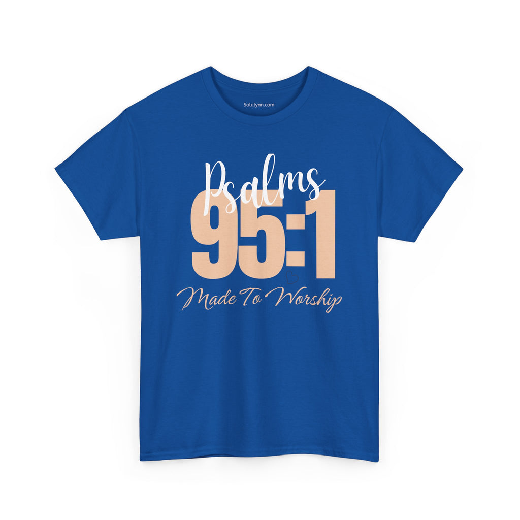Unisex Heavy Cotton Tee with 95:1 Design - Casual Wear, Gift for Him/Her, Essential for Relaxing, Perfect for Events, Everyday Comfort