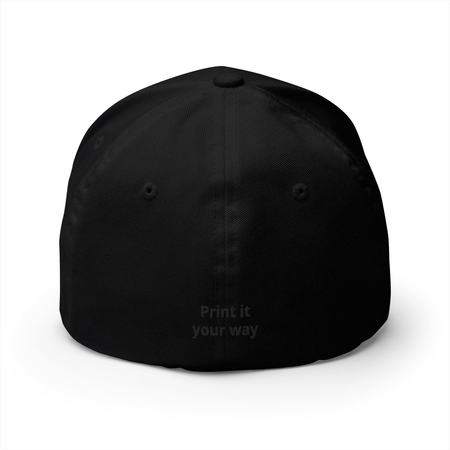 Embroidered 'Print It Your Way' Closed-Back Cap