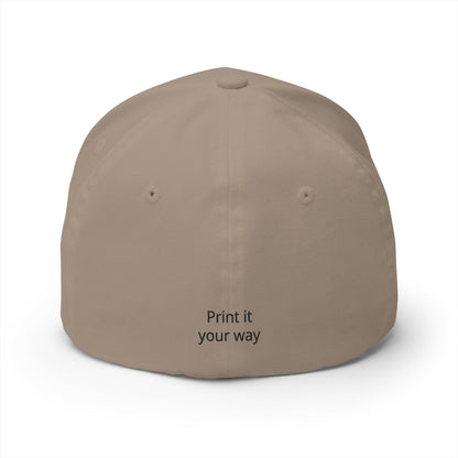 Embroidered 'Print It Your Way' Closed-Back Cap