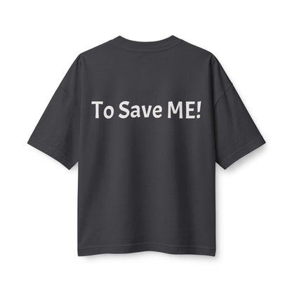 Women's Heavyweight Tee — 'For God So Loved The World...' Bible Verse Design with 'To Save Me!' Back