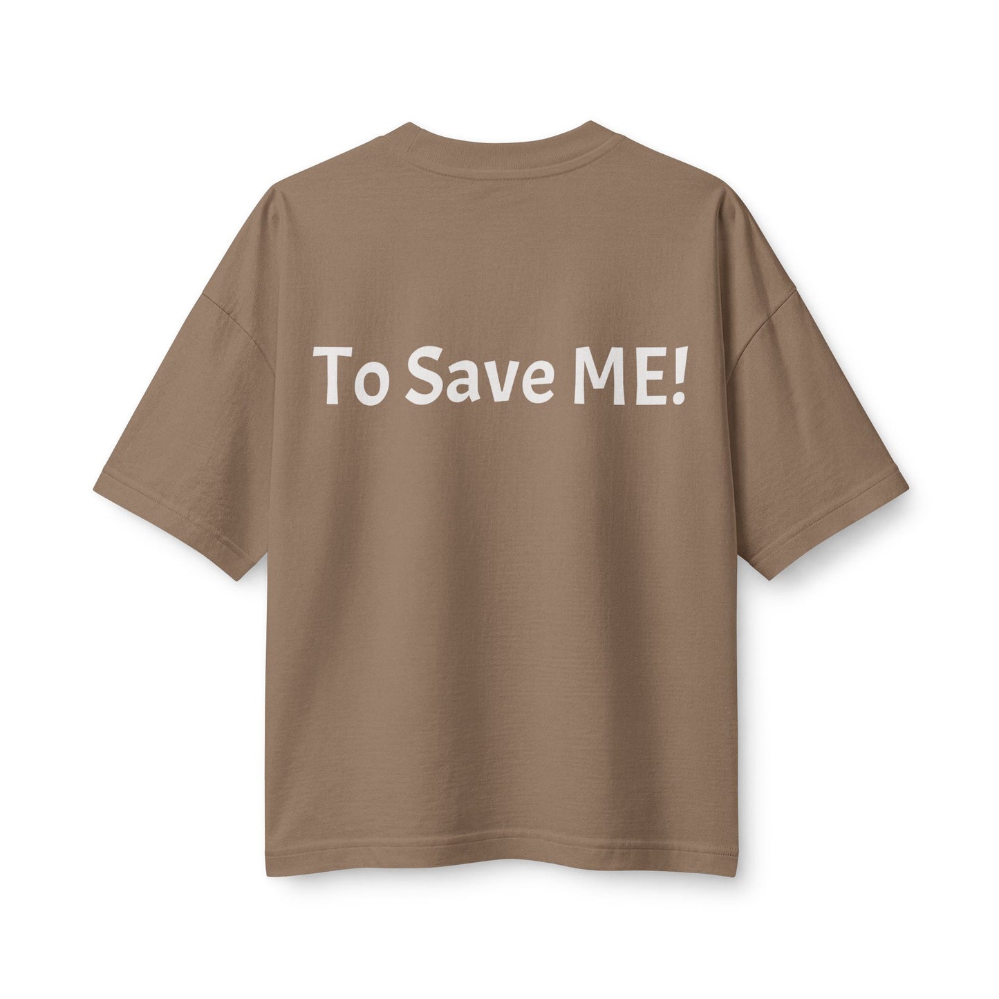 Women's Heavyweight Tee — 'For God So Loved The World...' Bible Verse Design with 'To Save Me!' Back