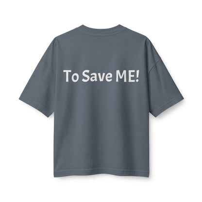 Women's Heavyweight Tee — 'For God So Loved The World...' Bible Verse Design with 'To Save Me!' Back