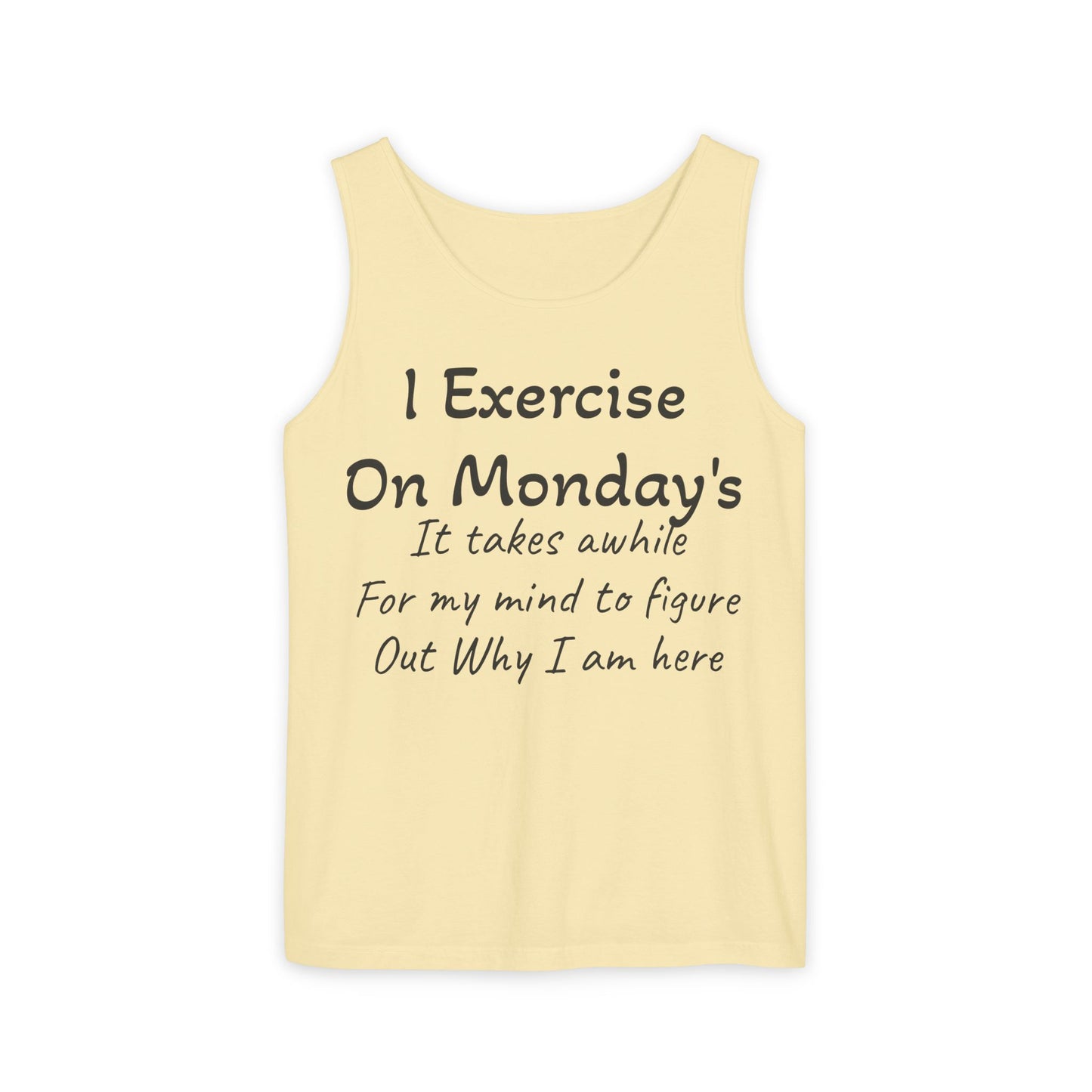 Motivational Unisex Tank Top for Fitness Enthusiasts, Workout Shirt, Exercise Apparel, Comedy Gift for Gym Lovers
