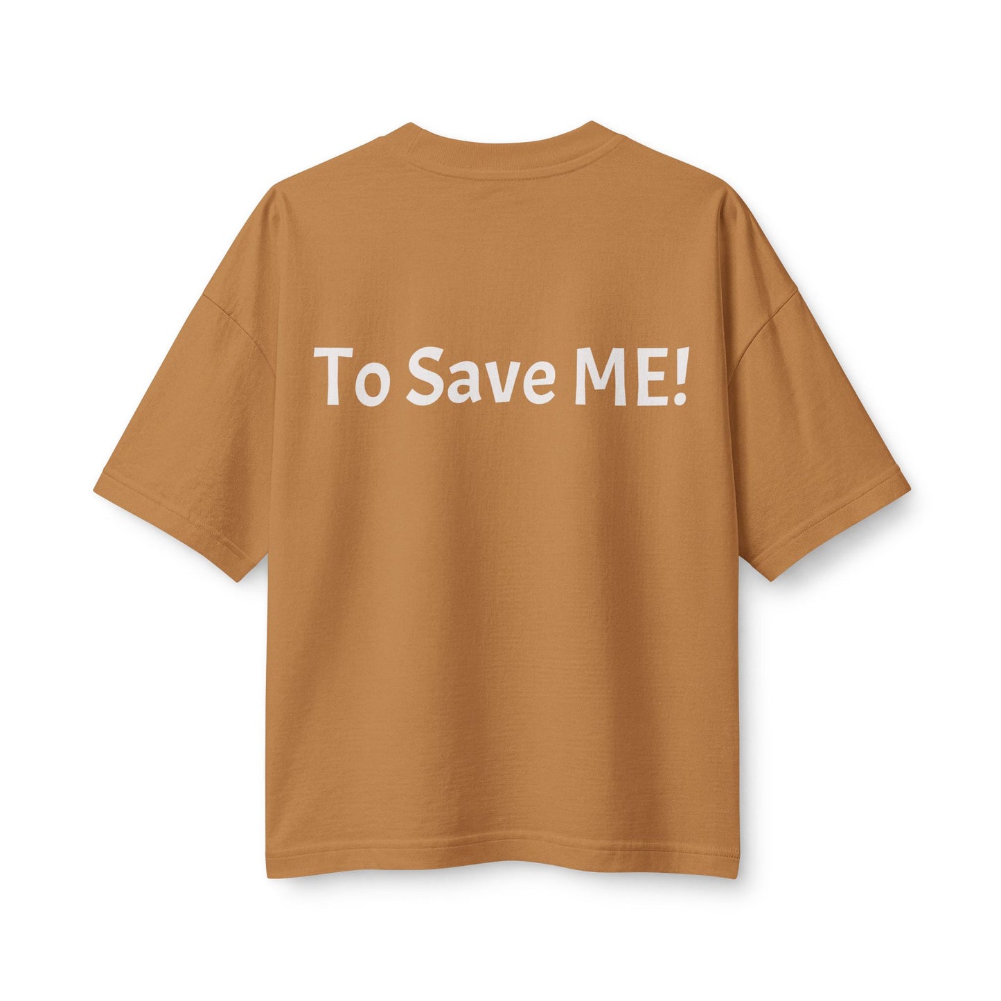 Women's Heavyweight Tee — 'For God So Loved The World...' Bible Verse Design with 'To Save Me!' Back