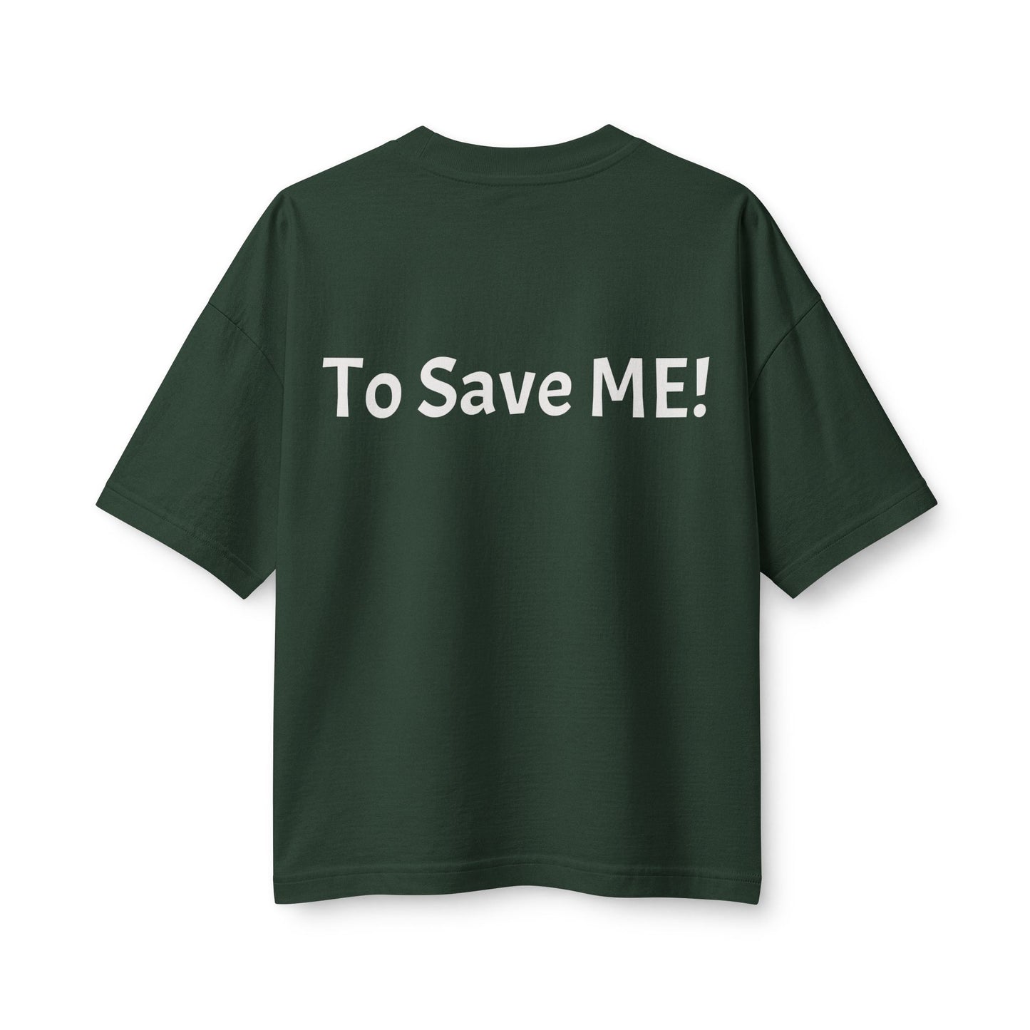Women's Heavyweight Tee — 'For God So Loved The World...' Bible Verse Design with 'To Save Me!' Back