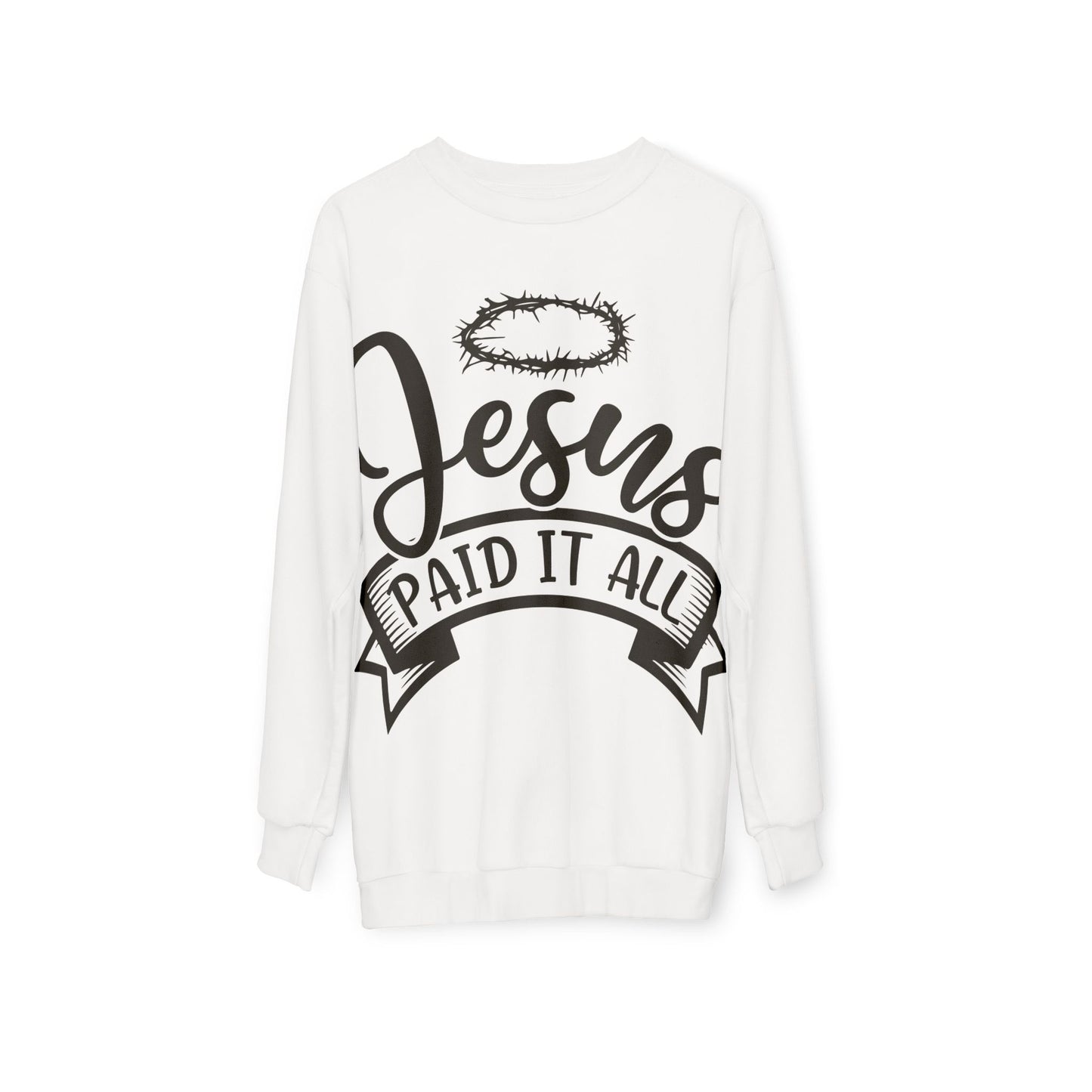 Jesus Paid It All Hoodie — Christian Faith Graphic Pullover