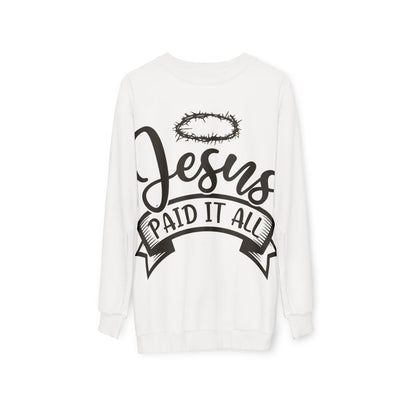 Jesus Paid It All Hoodie — Christian Faith Graphic Pullover
