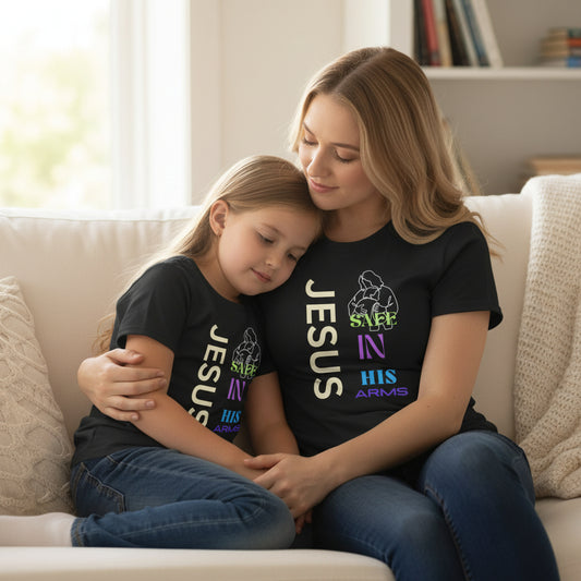 Christian Comfort Safe in Jesus Arms Unisex T-shirt