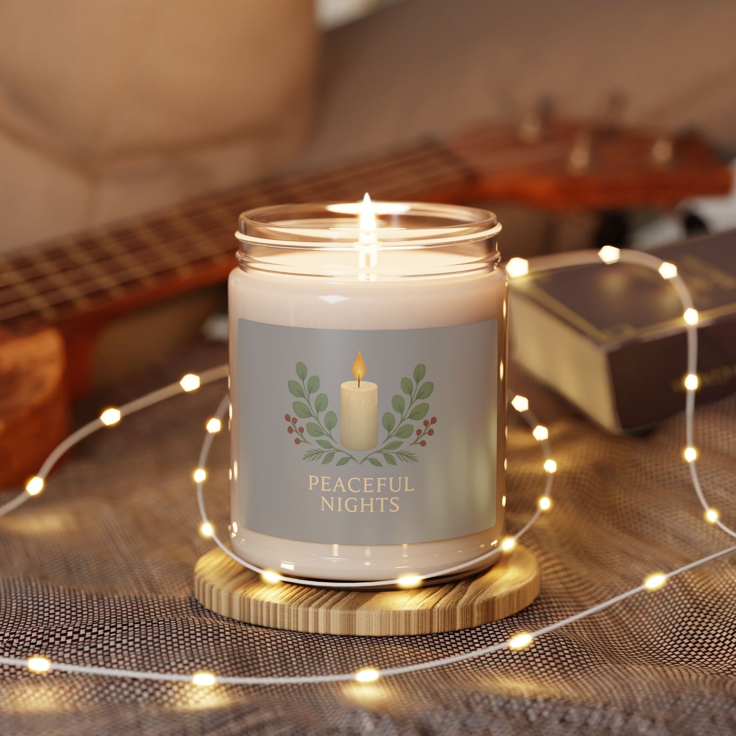 Soy Candle — Peaceful Night Scented Candle (9oz)