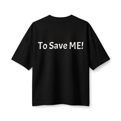 Women's Heavyweight Tee — 'For God So Loved The World...' Bible Verse Design with 'To Save Me!' Back