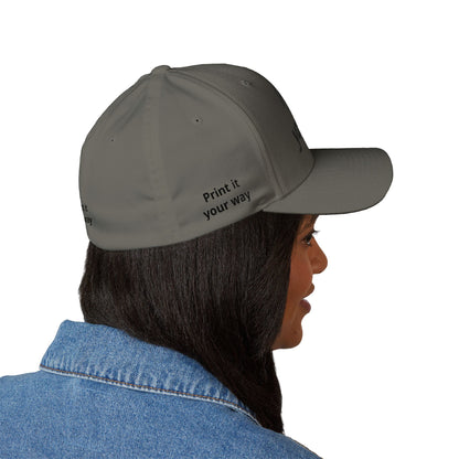 Embroidered 'Print It Your Way' Closed-Back Cap
