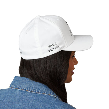 Embroidered 'Print It Your Way' Closed-Back Cap