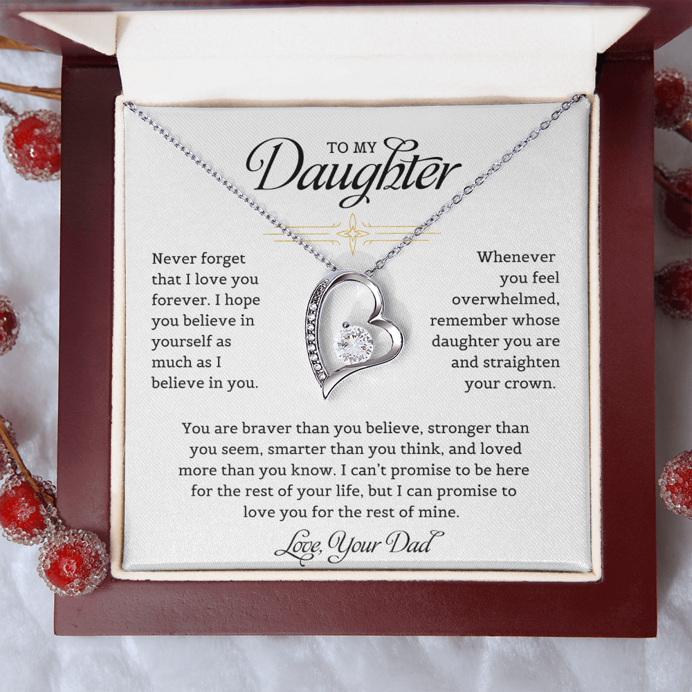 To My Daughter - Forever Love Necklace
