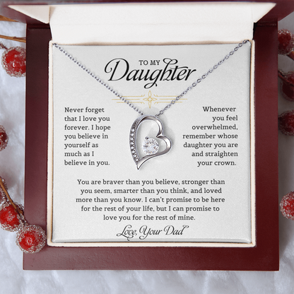 To My Daughter - Forever Love Necklace