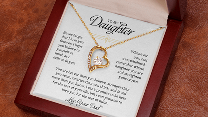 To My Daughter - Forever Love Necklace