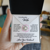 To My Beautiful Wife | Love Knot Necklace -Perfect Romantic Gift from Soulmate