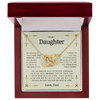 To My Daughter | Interlocking Hearts necklace