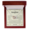 To My Daughter | Interlocking Hearts necklace