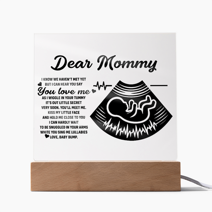 Dear Mommy | Square Acrylic Plaque - Personalized Gift for Mom