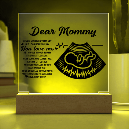 Dear Mommy | Square Acrylic Plaque - Personalized Gift for Mom