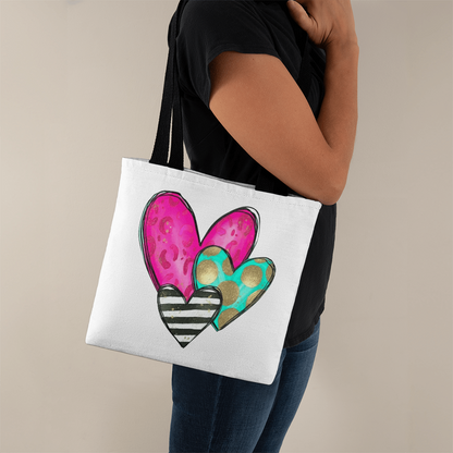 Vibrant Classic Heart Tote Bag  – Thoughtful & Stylish Gift for Any Occasion