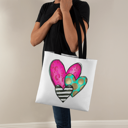 Vibrant Classic Heart Tote Bag  – Thoughtful & Stylish Gift for Any Occasion