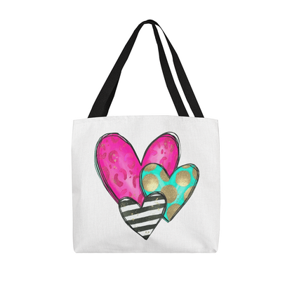 Vibrant Classic Heart Tote Bag  – Thoughtful & Stylish Gift for Any Occasion