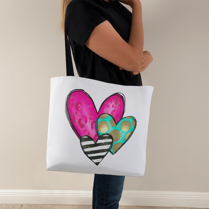 Vibrant Classic Heart Tote Bag  – Thoughtful & Stylish Gift for Any Occasion