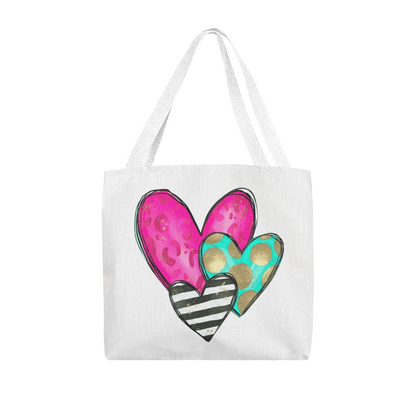Vibrant Classic Heart Tote Bag  – Thoughtful & Stylish Gift for Any Occasion