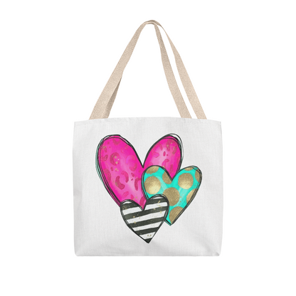 Vibrant Classic Heart Tote Bag  – Thoughtful & Stylish Gift for Any Occasion