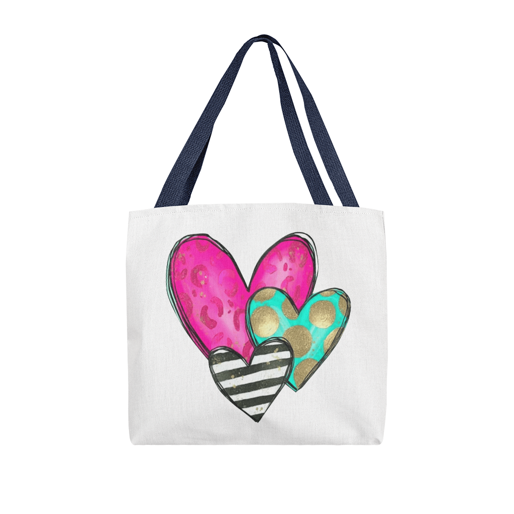 Vibrant Classic Heart Tote Bag  – Thoughtful & Stylish Gift for Any Occasion