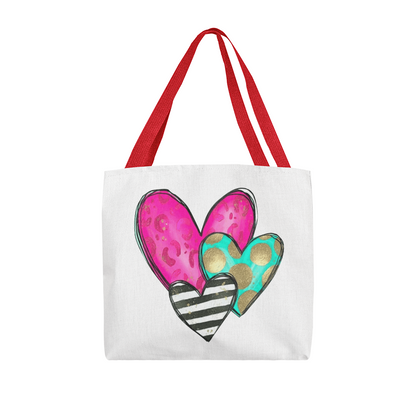 Vibrant Classic Heart Tote Bag  – Thoughtful & Stylish Gift for Any Occasion