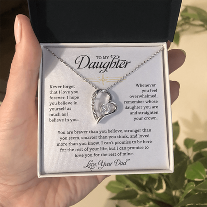 To My Daughter - Forever Love Necklace