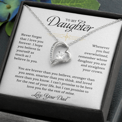 To My Daughter - Forever Love Necklace
