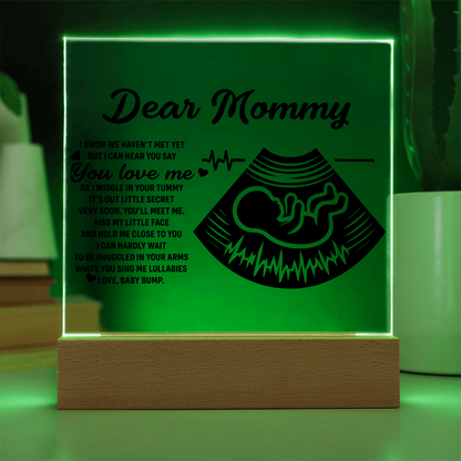 Dear Mommy | Square Acrylic Plaque - Personalized Gift for Mom