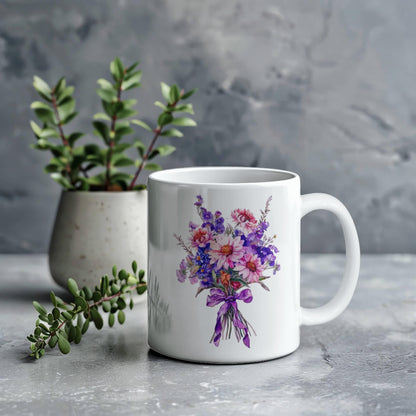 Autumn Floral Ceramic Mug