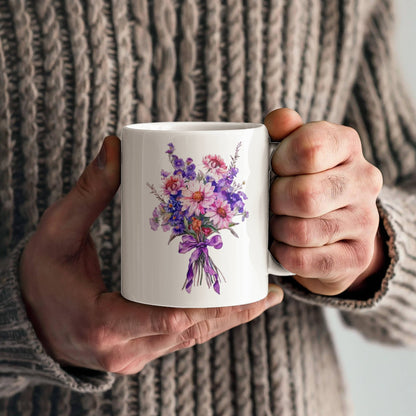 Autumn Floral Ceramic Mug
