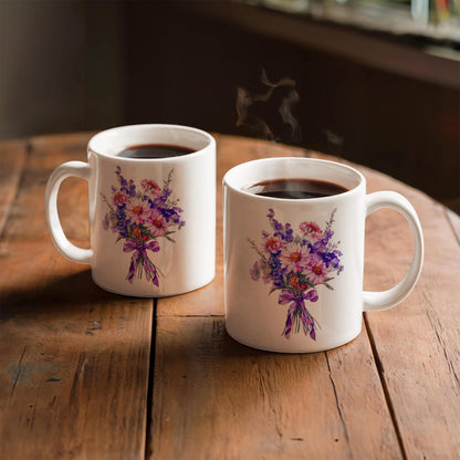 Autumn Floral Ceramic Mug
