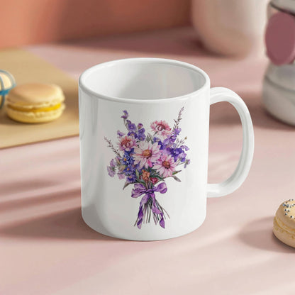 Autumn Floral Ceramic Mug