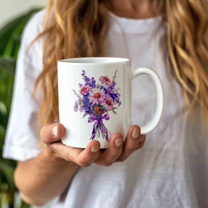 Autumn Floral Ceramic Mug