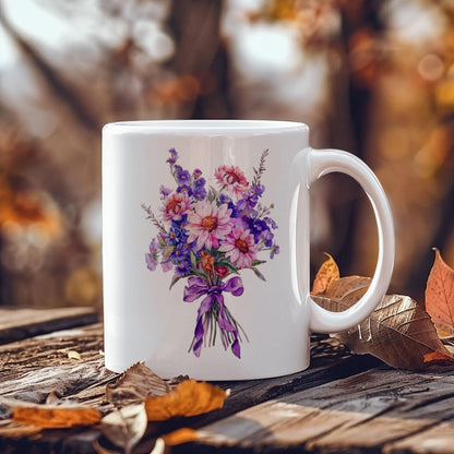 Autumn Floral Ceramic Mug