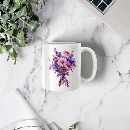Autumn Floral Ceramic Mug