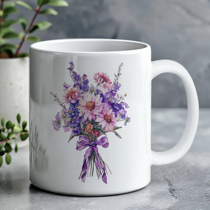 Autumn Floral Ceramic Mug